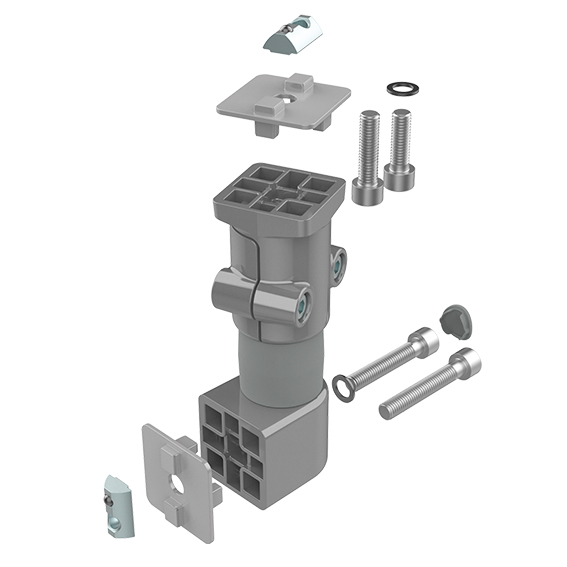 Anschluss-Friktionsgelenk I40L für Systemarm (Set)
