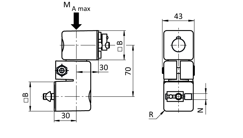 Adjustable Friction Joint I40L for System Arm (Set) - immagine 2