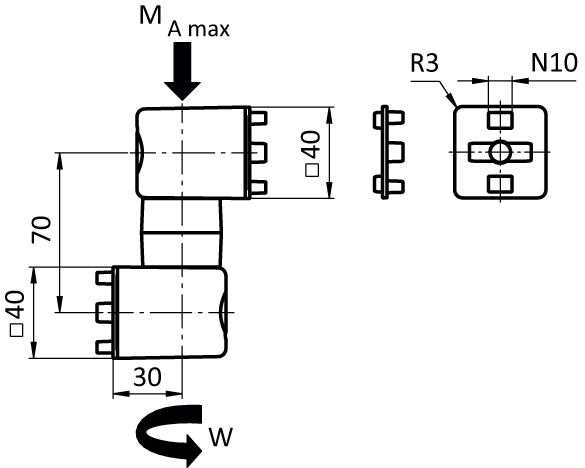 Friction Joint B40L for System Arm (Set) - immagine 2