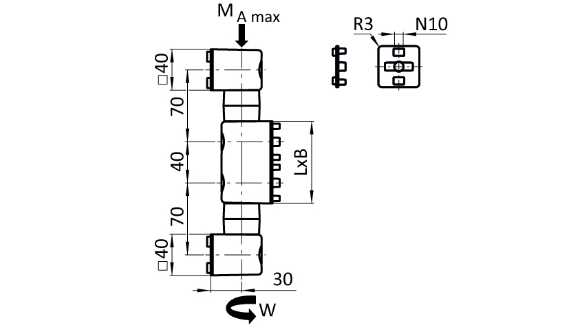 Friction Joint B80H for System Arm (Set) - immagine 2