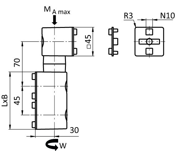 Friction Joint B90L for System Arm (Set) - immagine 2