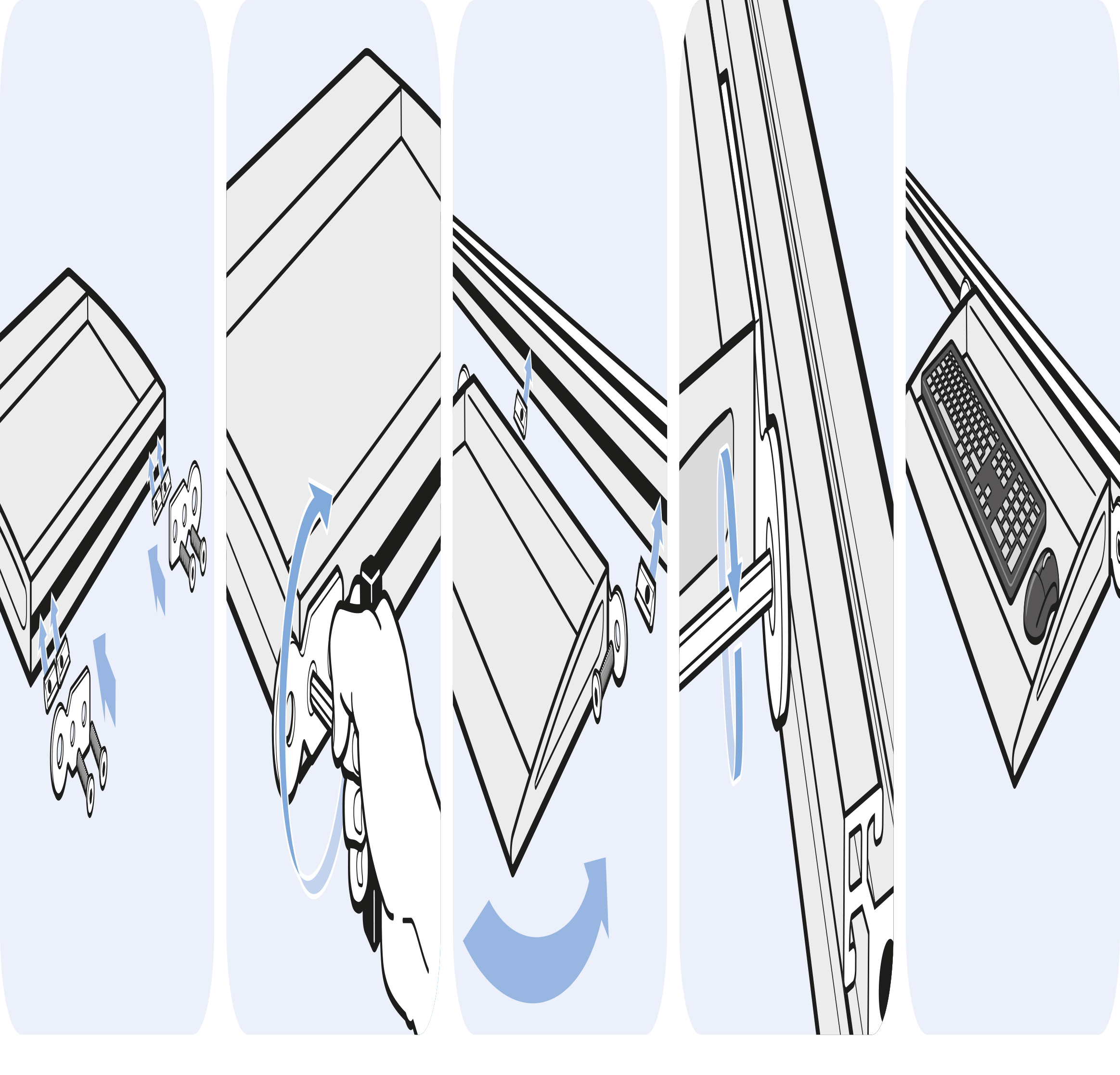 Keyboard Holder AL. Slot 8 (Set) - immagine 4