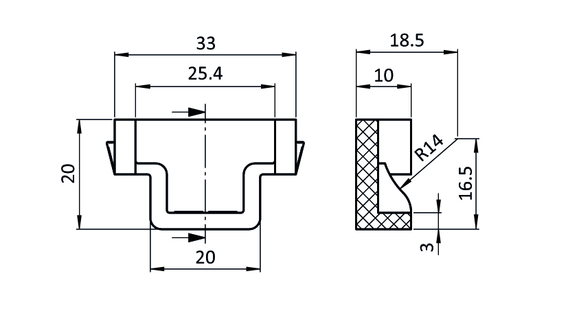 End Piece for Cage-Rollers H26 - immagine 2
