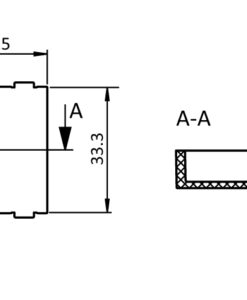Alternative view of Spacer L25 for Roller Cage AL
