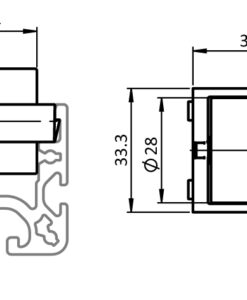 Alternative view of Roller Unit L33 R28