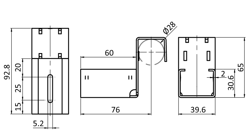 Holding Bracket XST D28 - immagine 2