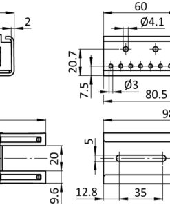 Alternative view of Variable Holding Bracket XST D30