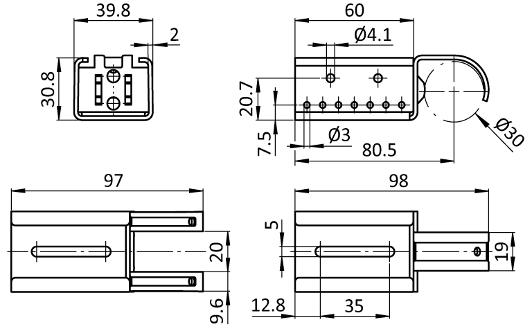 Variable Holding Bracket XST D30 - immagine 2