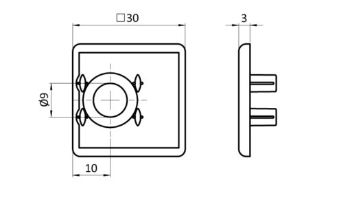 Cover Cap for Wire Mesh Frame Profile - immagine 2