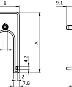 Alternative view of Cover Cap for C-slide Profile I (Set)