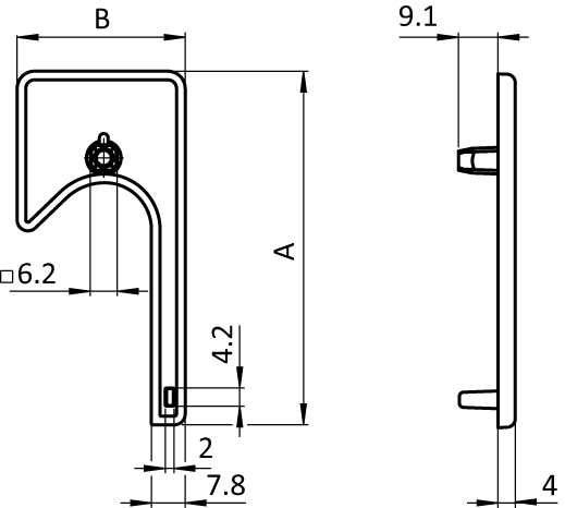 Cover Cap for C-slide Profile I (Set) - immagine 2