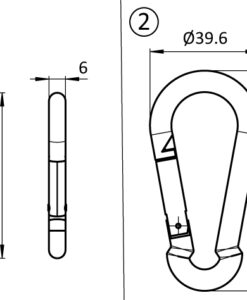 Alternative view of Snap Hook for Tool Hangers