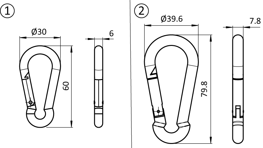 Snap Hook for Tool Hangers - immagine 2