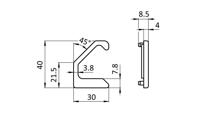 Cover Cap for Strip Handle (Set) - immagine 2