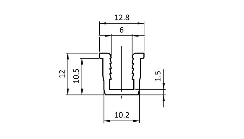 Reduction Profile B Slot 10 / 6 mm - immagine 2