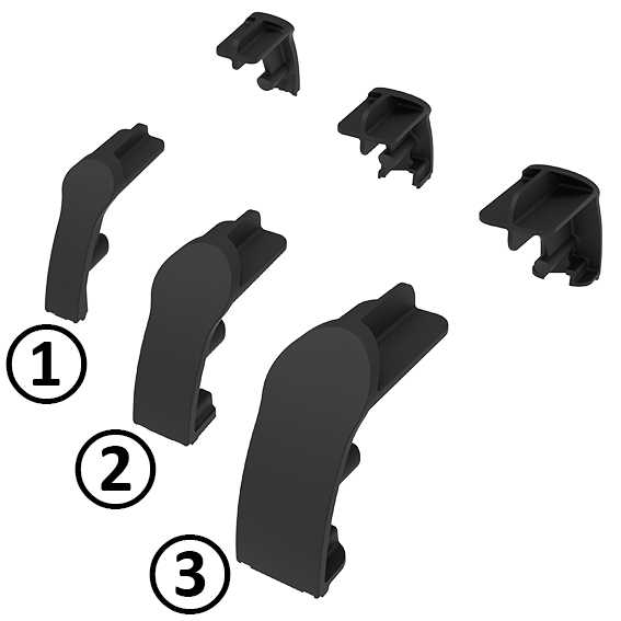 Cover Cap for Comfort and System Handle (Set)