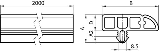 Corner Protection Profile 40. Slot 8 - immagine 2