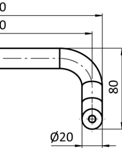 Alternative view of Handle AL 200 bended