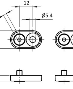 Alternative view of Fastening Set for Handle AL 120