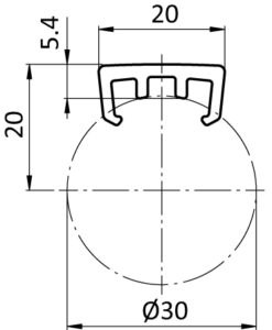 Alternative view of Slide Rail D30