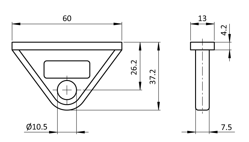 Tool Hanger 8. 1 Hole - immagine 2
