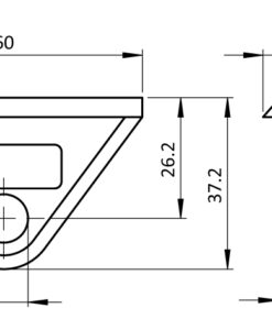 Alternative view of Tool Hanger 8/10. 1 Hole