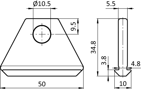 Tool Hanger 5/6. 1 Hole - immagine 2