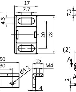 Alternative view of Magnetic Catch 20 (Set)