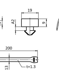 Alternative view of Cable Binder Block