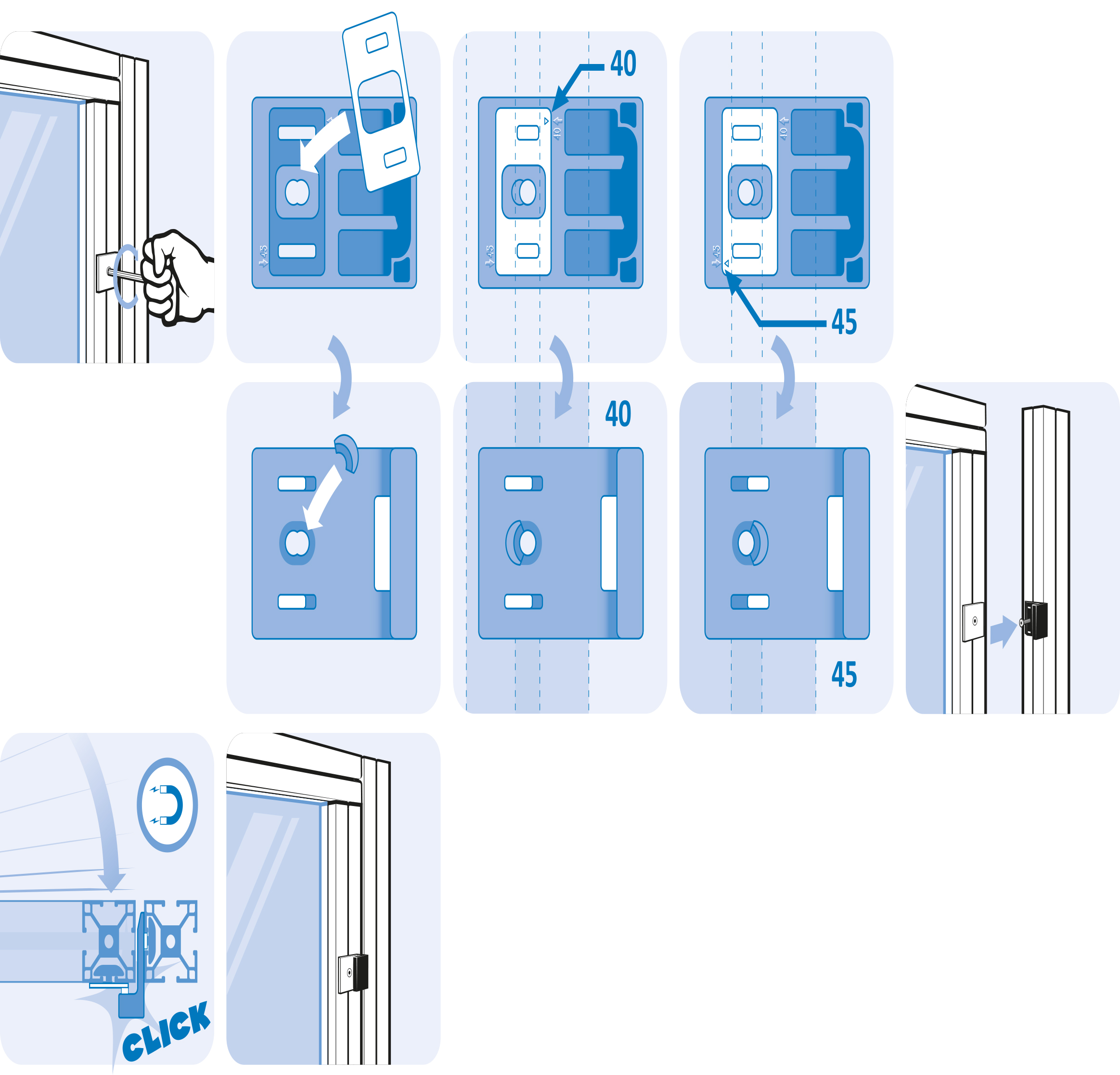 Door Stop with Magnetic Catch (Set) - immagine 4