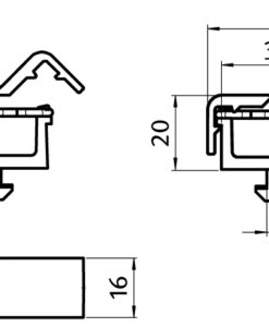 Alternative view of Clip Cable Binder - 2 chambers - with Hammer