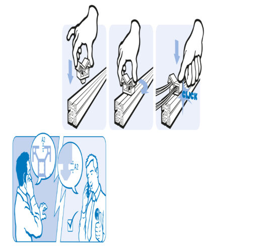 Clip Cable Binder - 2 chambers - with Hammer - immagine 4