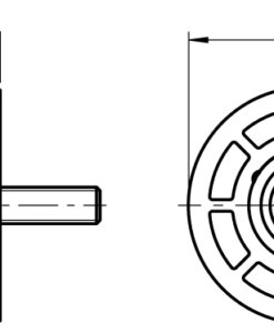 Alternative view of Roller Ø 39.5 for Tubular Frame Profiles (Set)