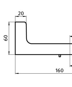 Alternative view of Floor Bracket ZN 160