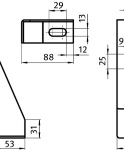 Alternative view of Floor Bracket ST 200
