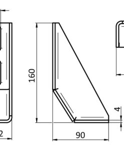 Alternative view of Floor Bracket ST 160