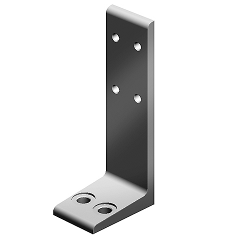 Floor Bracket AL 140. 2 Slots Version