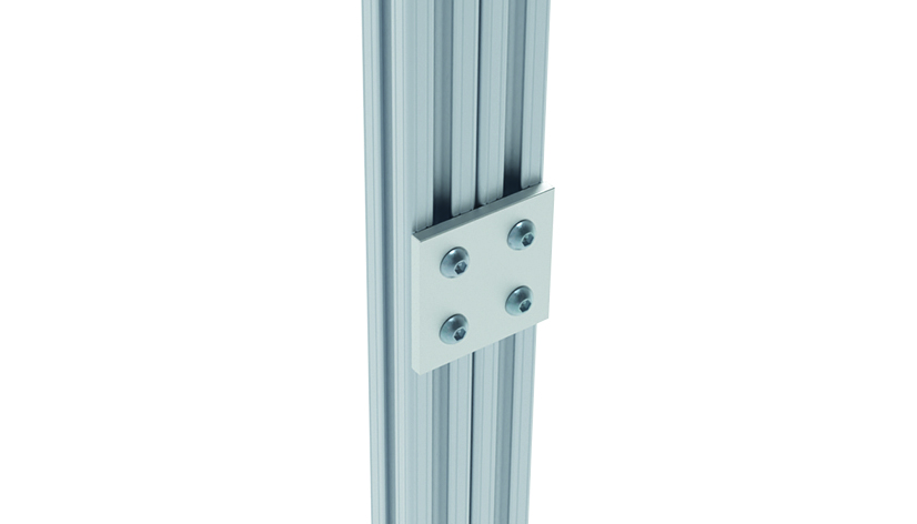 ECO Connection Plate AL Quadrangular 4 Hole. 1 Slot Version - immagine 3