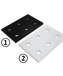 ECO Connection Plate AL Rectangular 6 Hole. 1 Slot Version