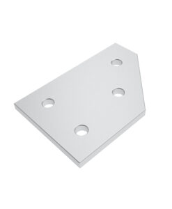 ECO Connection Plate AL 45° 4 Hole. 1 Slot Version