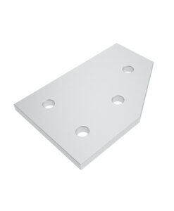 ECO Connection Plate AL 60° 4 Hole. 1 Slot Version