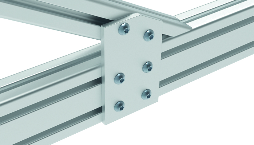 ECO Connection Plate AL 30° 6 Hole. 1 Slot x 2 Slots Version - immagine 3