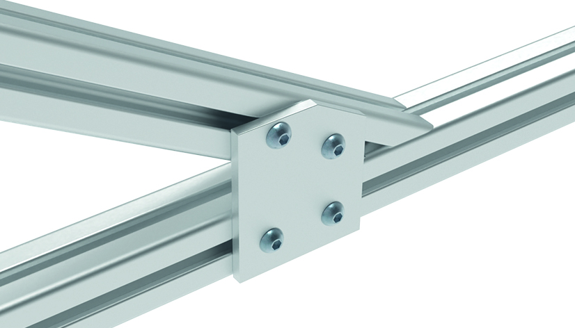 ECO Connection Plate AL 30° 4 Hole. 1 Slot Version - immagine 3