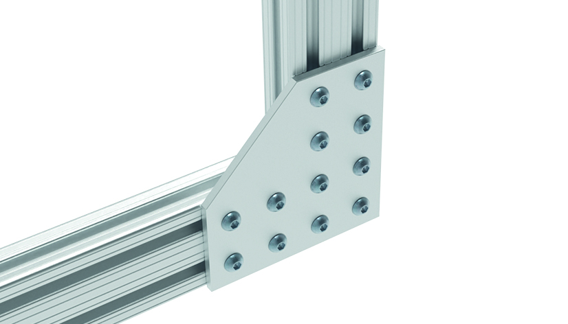 ECO Connection Plate AL L 12 Hole. 2 Slots Version - immagine 3