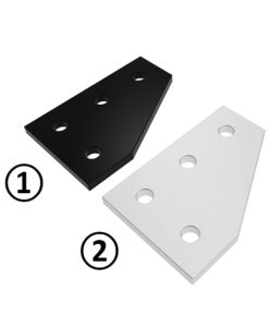 ECO Connection Plate AL L 4 Hole. 1 Slot Version