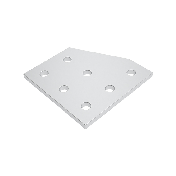 ECO Connection Plate AL L 7 Hole. 1 Slot x 2 Slots Version