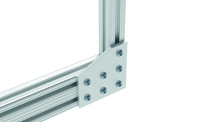 ECO Connection Plate AL L 7 Hole. 1 Slot x 2 Slots Version - immagine 3
