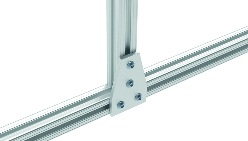 ECO Connection Plate AL T 4 Hole. 1 Slot Version - immagine 3