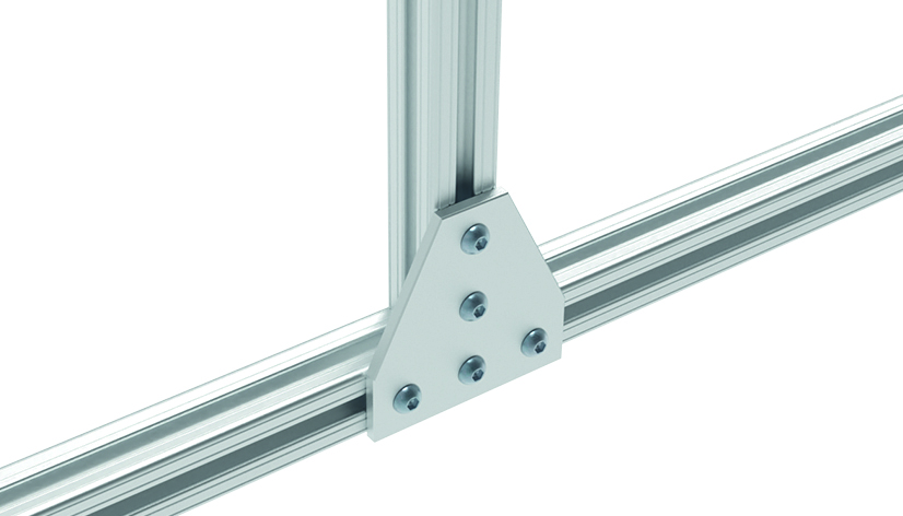 ECO Connection Plate AL T 5 Hole. 1 Slot Version - immagine 3