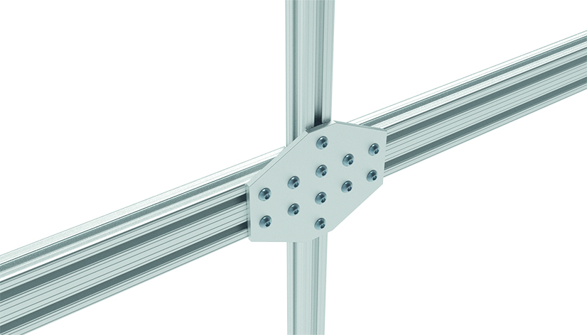 ECO Connection Plate AL X 12 Hole. 1 Slot x 2 Slots Version - immagine 3